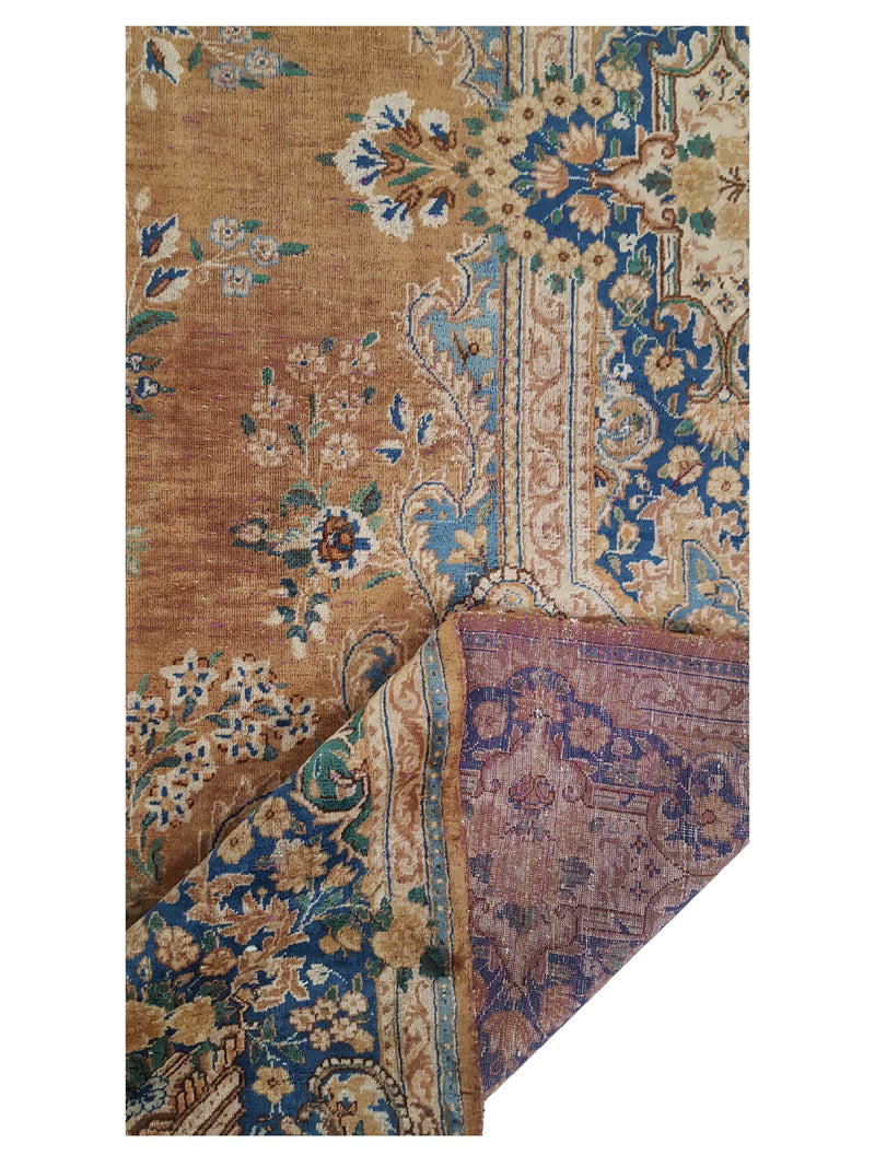 Fasa Antique Yazad 33922 Brown Navy Transitional Antique Rug