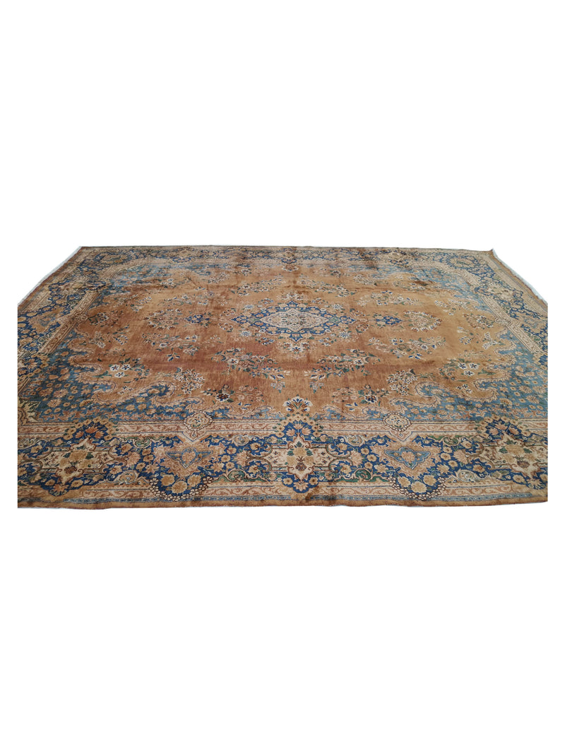 Fasa Antique Yazad 33922 Brown Navy Transitional Antique Rug