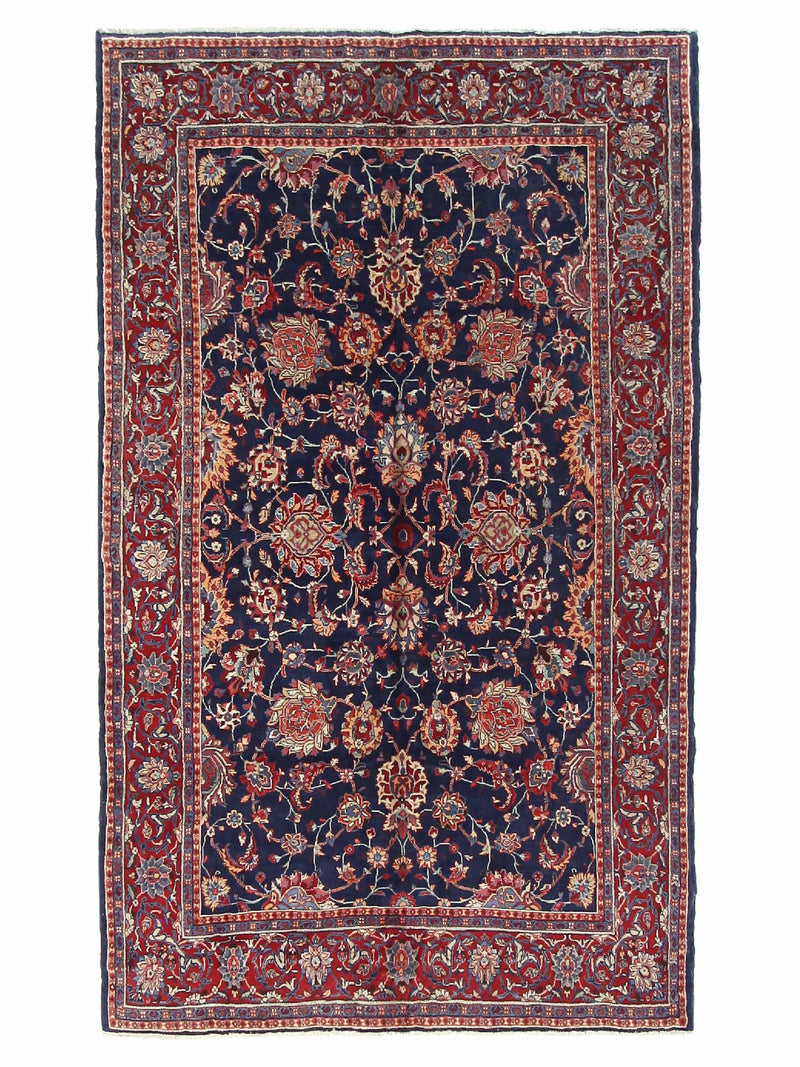 Fasa Antique Sarouk  Black Burgundy Traditional