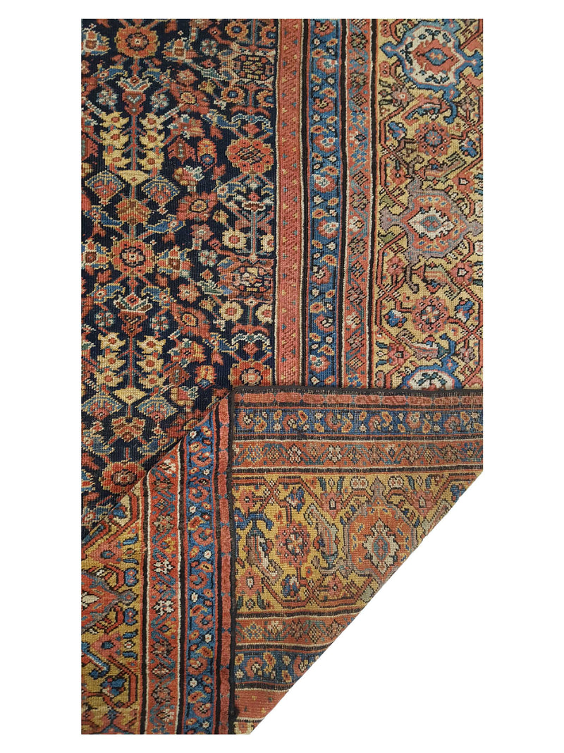 Fasa Antique Farahan 33925 Indigo Camel Traditional Antique Rug