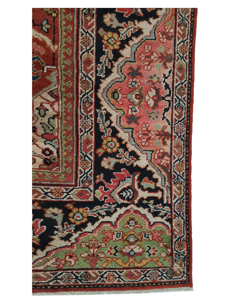 Fasa Antique Mahal 33929 Rust Multi Traditional Antique Rug
