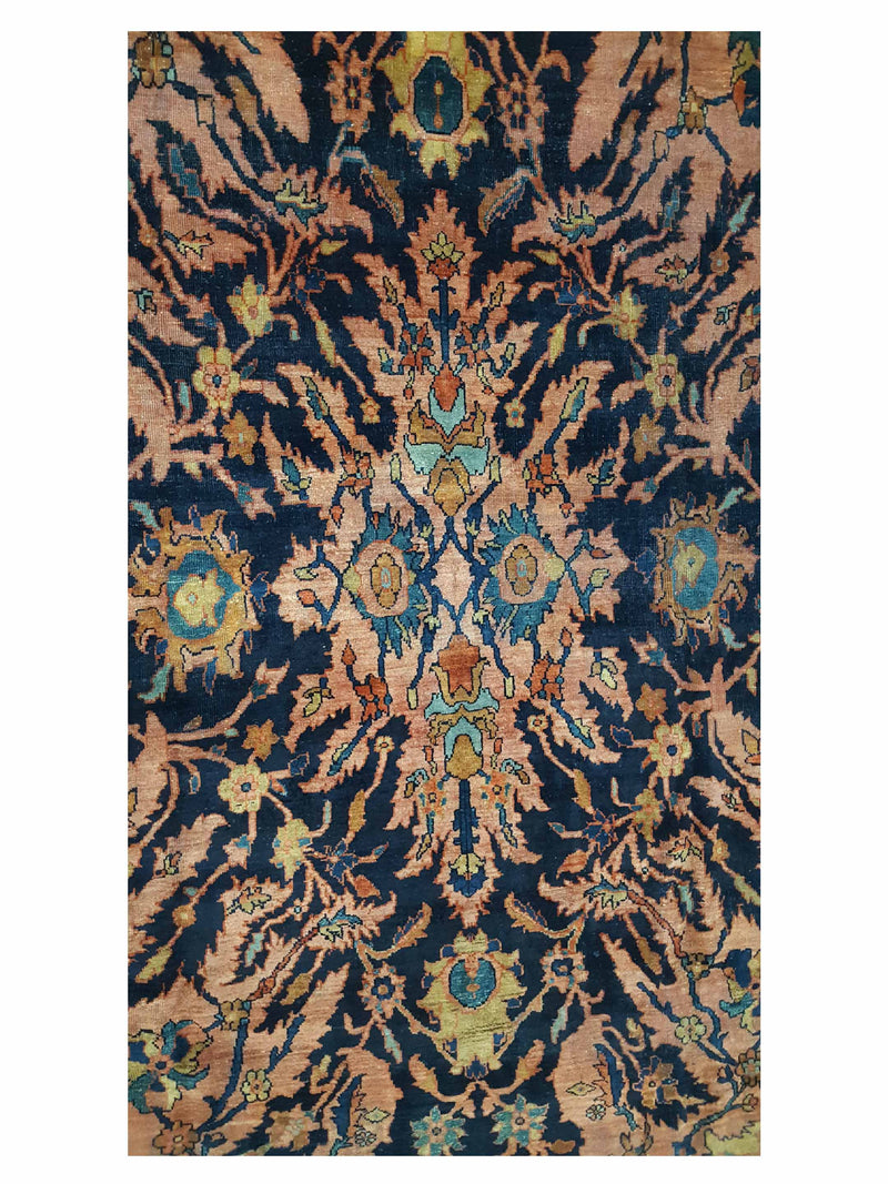 Fasa Antique Farahan 33931 Rust Indigo Traditional Antique Rug