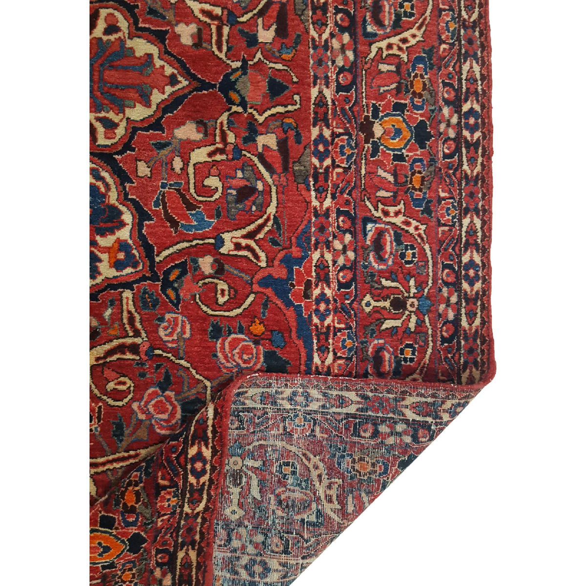 Fasa Antique Bakhtiyari 33933 Red Red Traditional Antique Rug