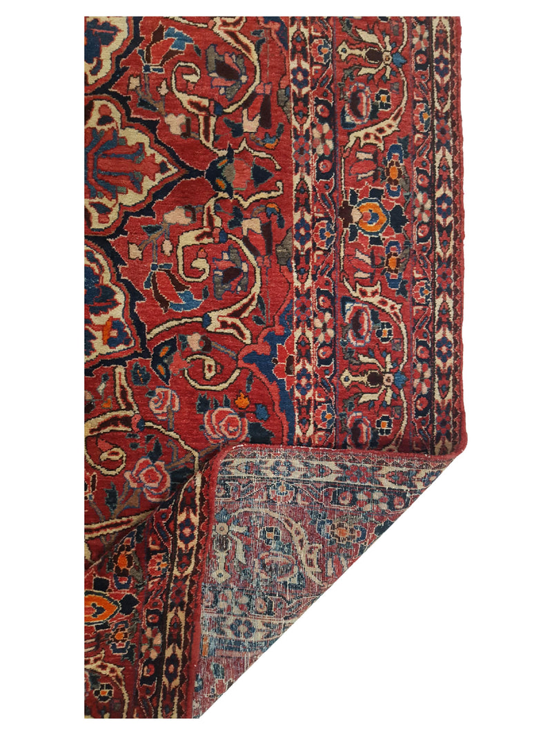 Fasa Antique Bakhtiyari 33933 Red Red Traditional Antique Rug