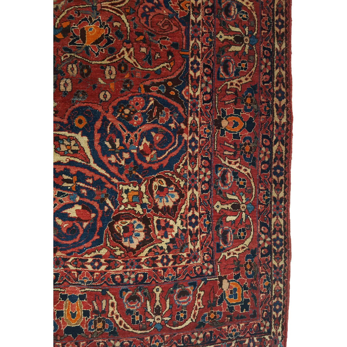 Fasa Antique Bakhtiyari 33933 Red Red Traditional Antique Rug