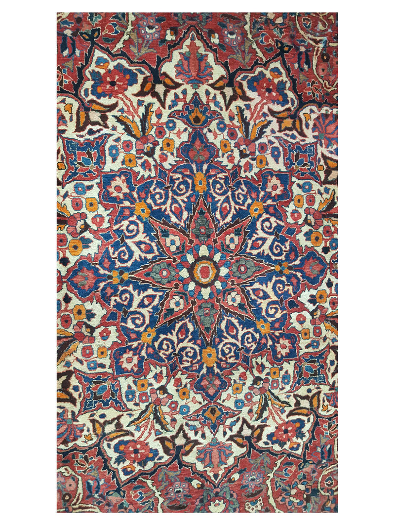 Fasa Antique Bakhtiyari 33933 Red Red Traditional Antique Rug