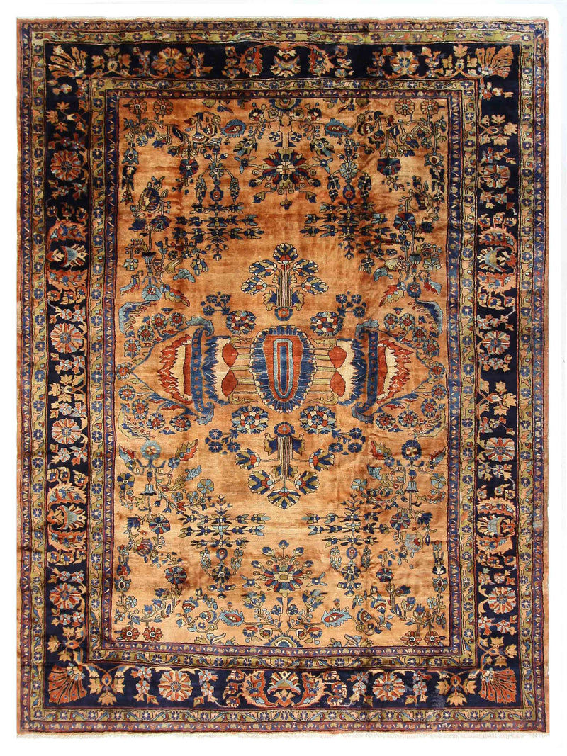 Fasa Antique Lilian  Camel Indigo Traditional