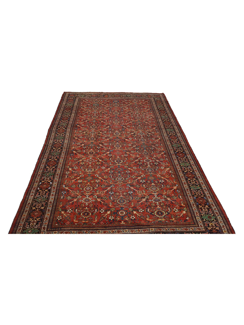 Fasa Antique Mahal 33935 Rust Indigo Traditional Antique Rug