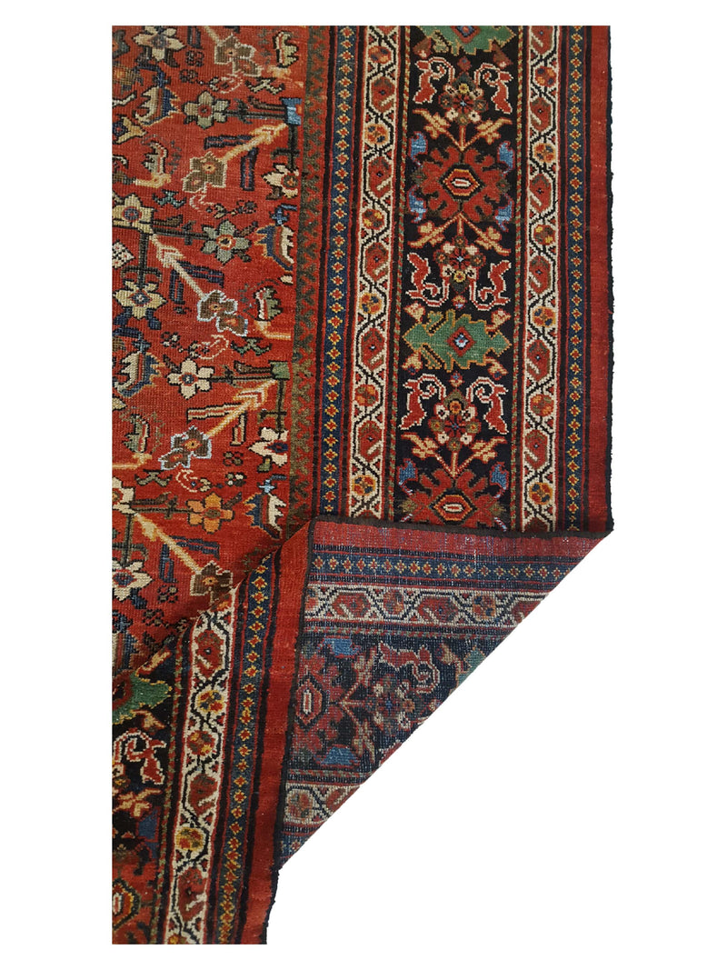 Fasa Antique Mahal 33935 Rust Indigo Traditional Antique Rug