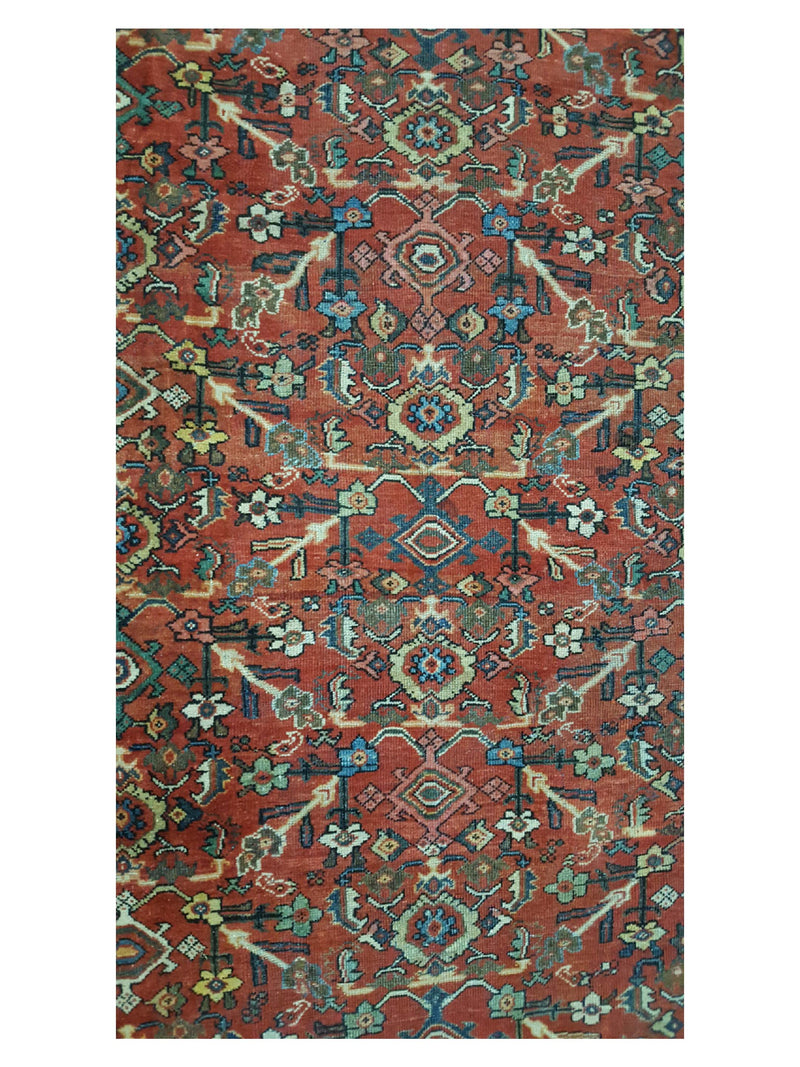 Fasa Antique Mahal 33935 Rust Indigo Traditional Antique Rug