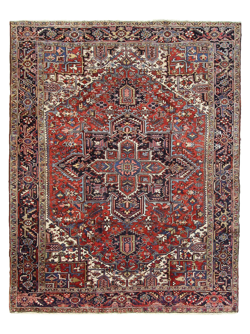 Fasa Antique Heriz  Rust Navy Traditional