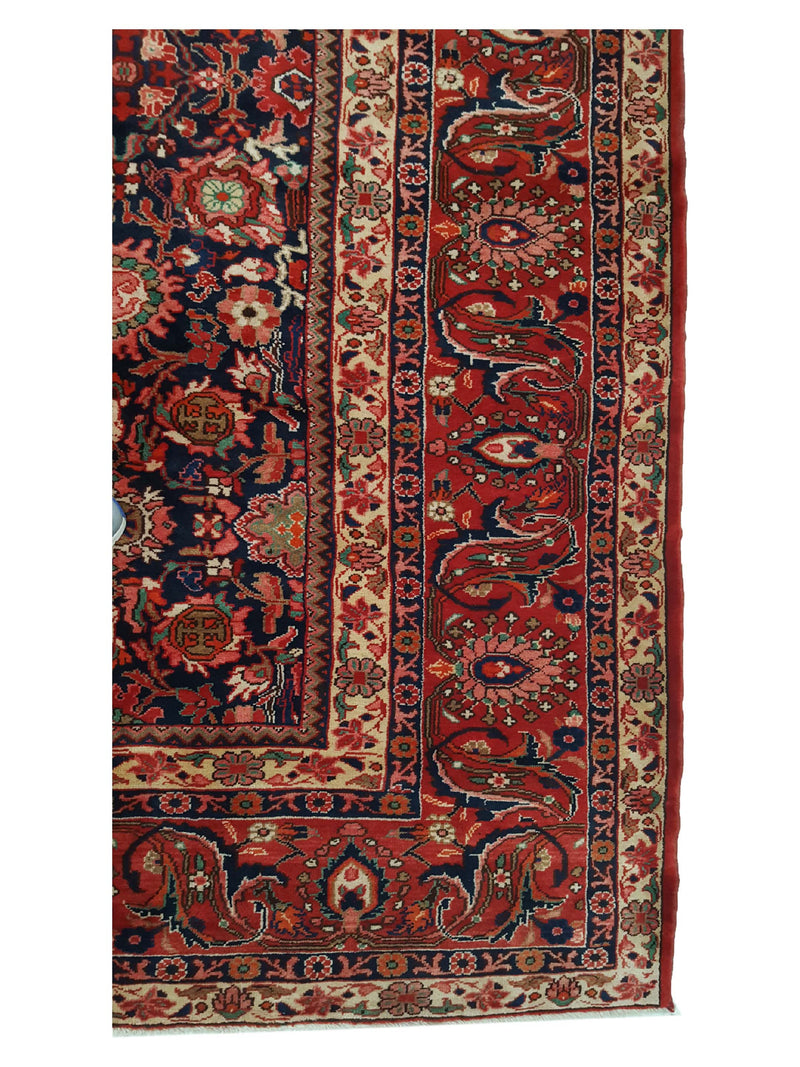 Fasa Antique Malayer 33939 Indigo Rust Traditional Antique Rug
