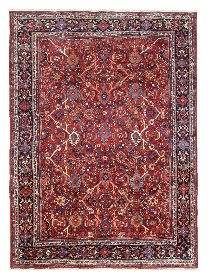 Fasa Antique Mahal  Rust Indigo Traditional