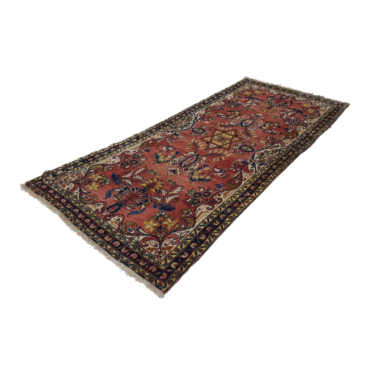 Fasa Antique Mahal 33945 Coral Multi Traditional Antique Rug