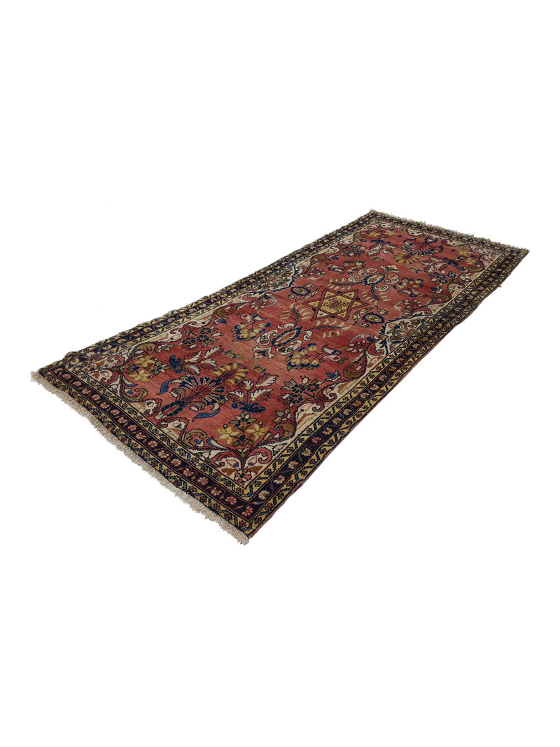 Fasa Antique Mahal 33945 Coral Multi Traditional Antique Rug