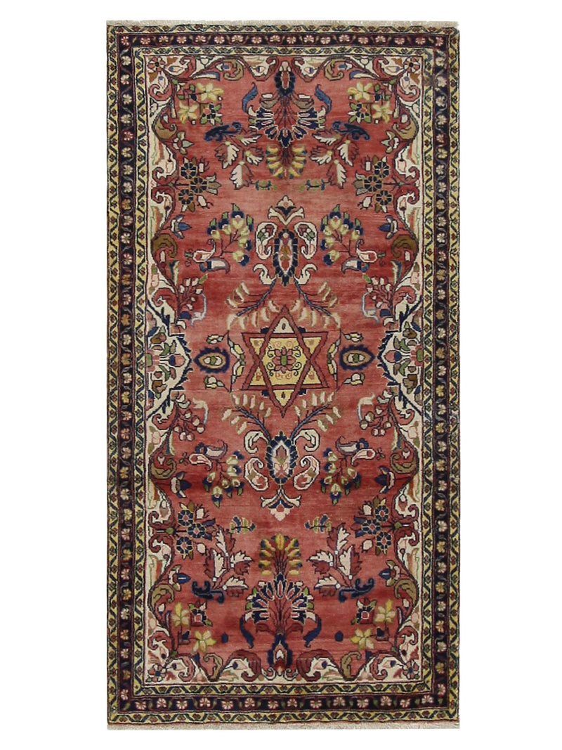 Fasa Antique Mahal  Coral Multi Traditional