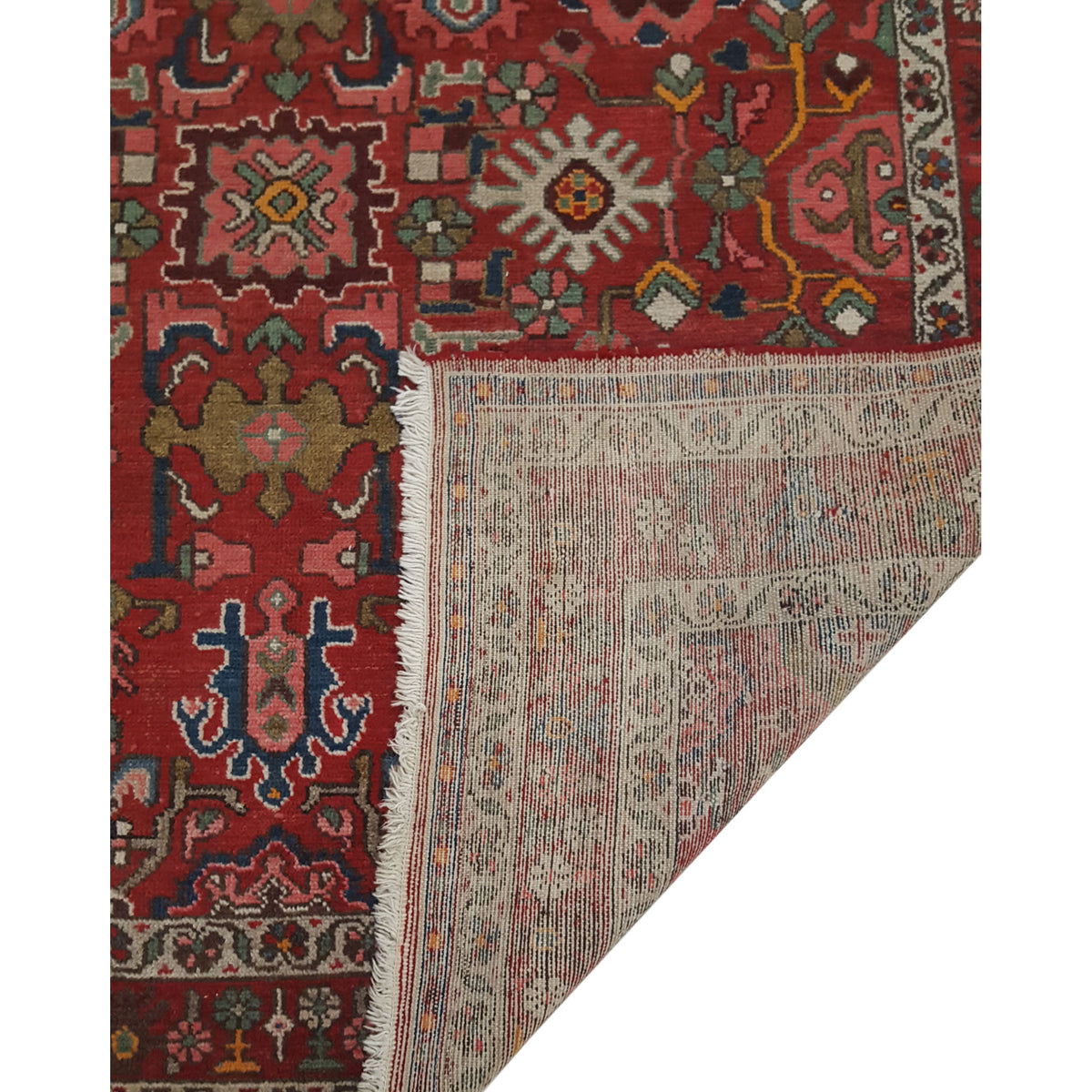 Fasa Antique Malayer 33946 Burgundy Burgundy Traditional Antique Rug