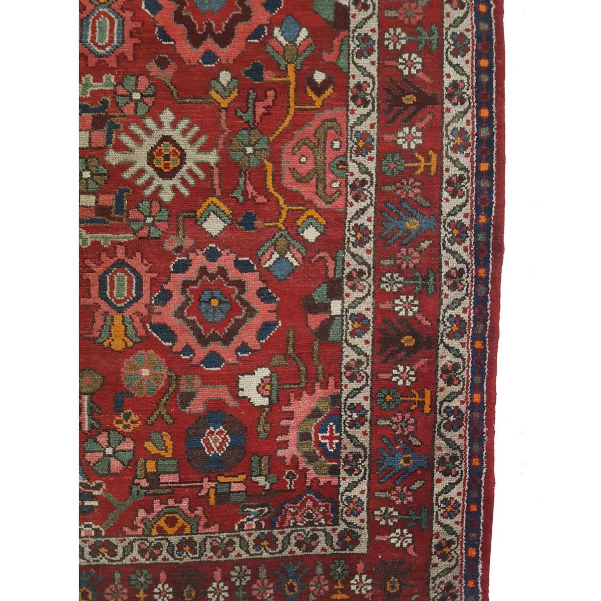 Fasa Antique Malayer 33946 Burgundy Burgundy Traditional Antique Rug