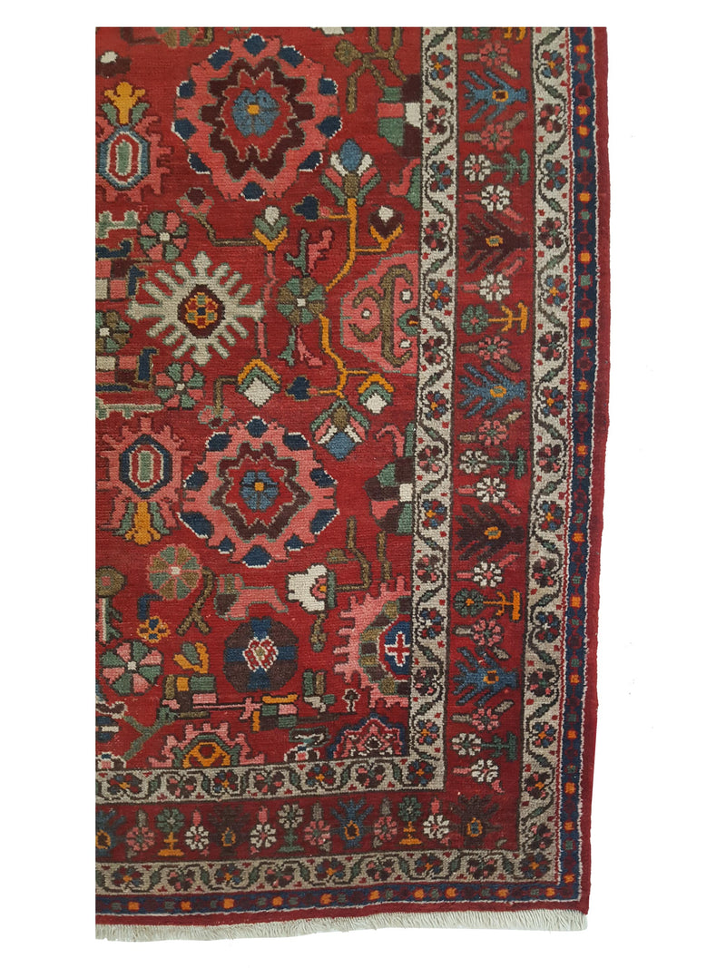 Fasa Antique Malayer 33946 Burgundy Burgundy Traditional Antique Rug