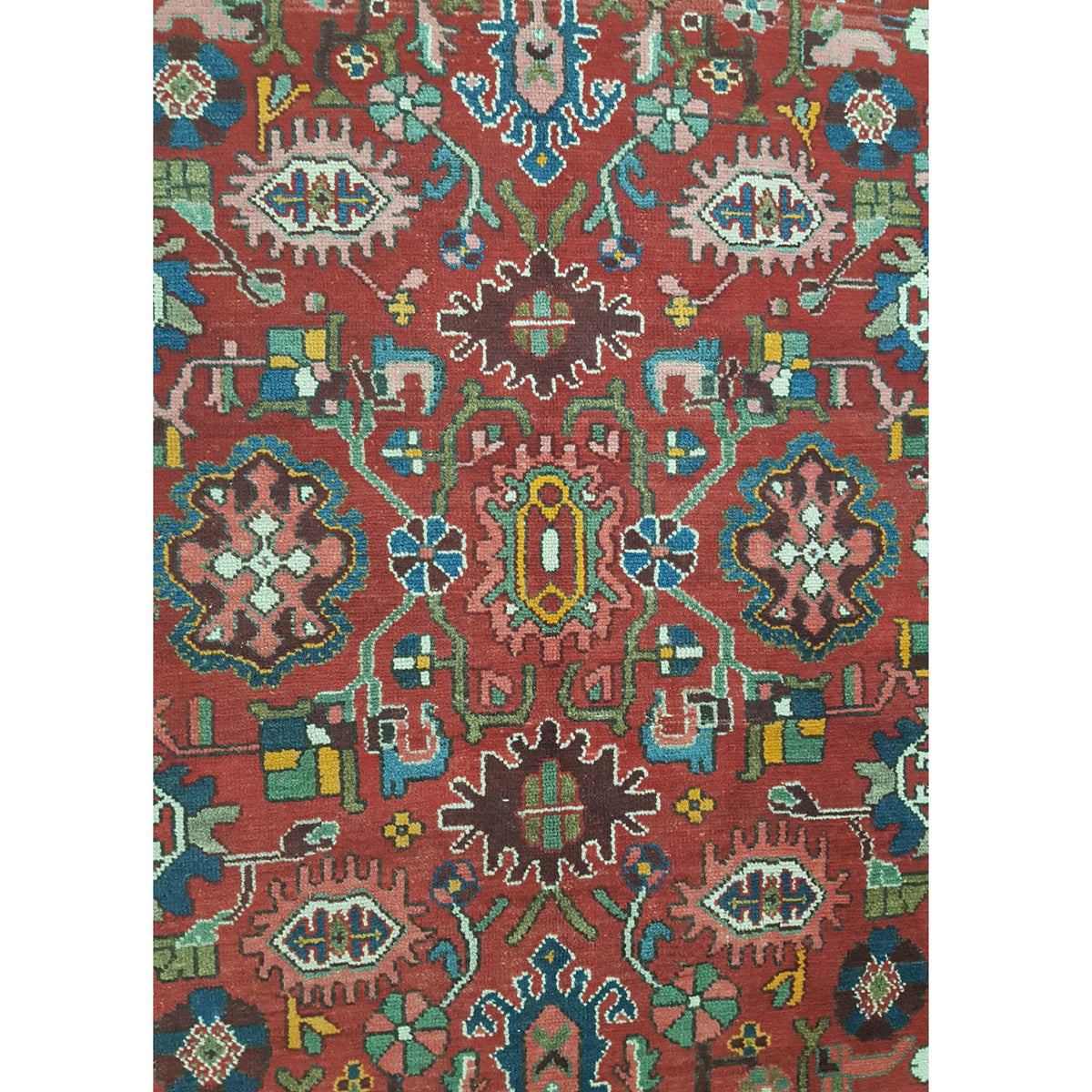 Fasa Antique Malayer 33946 Burgundy Burgundy Traditional Antique Rug