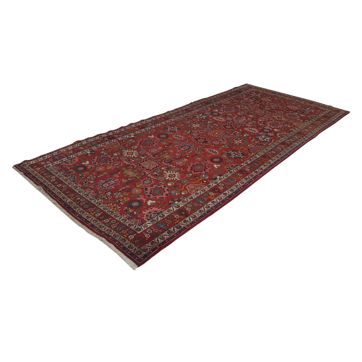 Fasa Antique Malayer 33946 Burgundy Burgundy Traditional Antique Rug