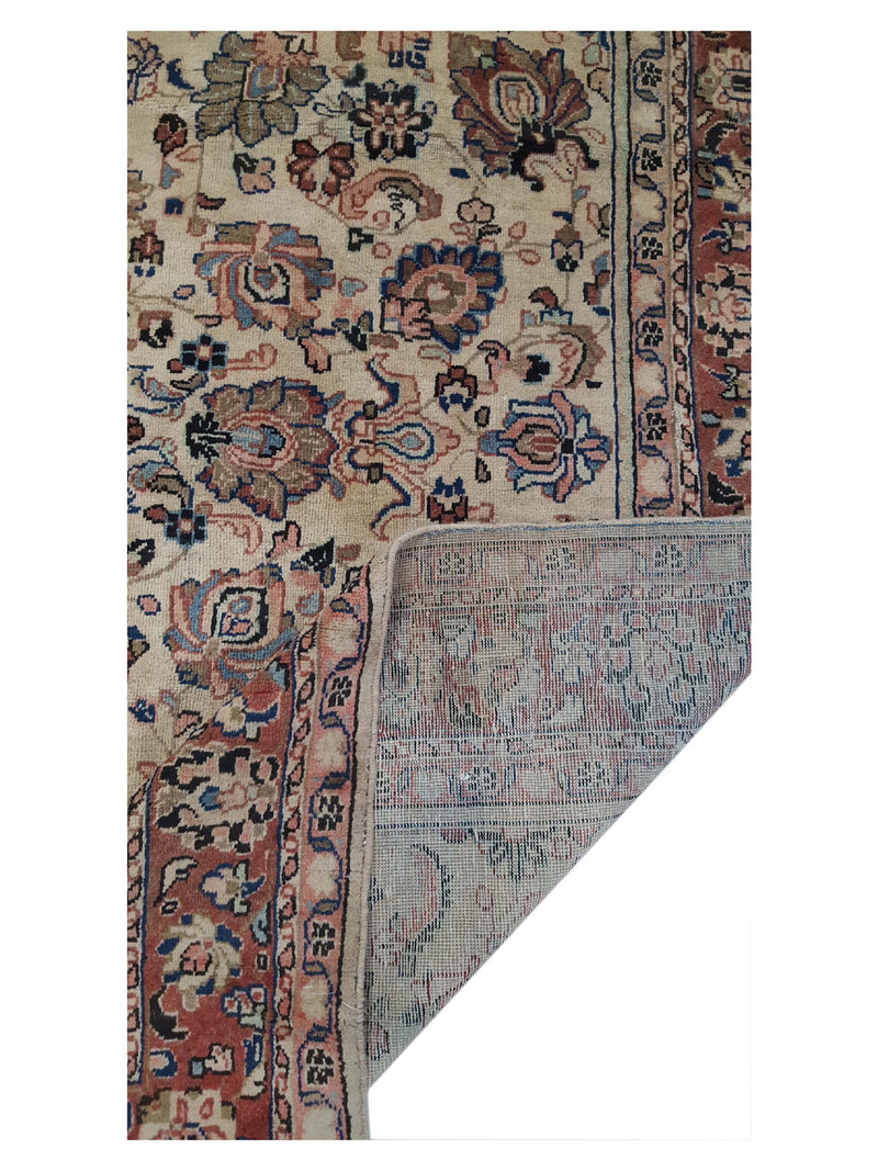 Pacific Mahal 33951 Ivory Rust Traditional Hand Knotted Rug