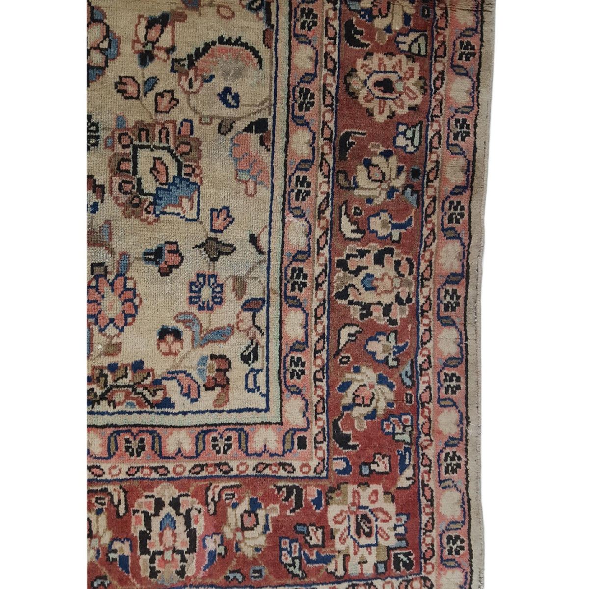 Pacific Mahal 33951 Ivory Rust Traditional Hand Knotted Rug