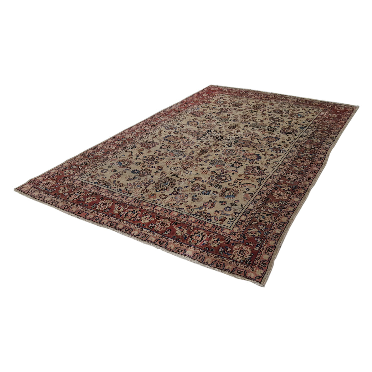 Pacific Mahal 33951 Ivory Rust Traditional Hand Knotted Rug