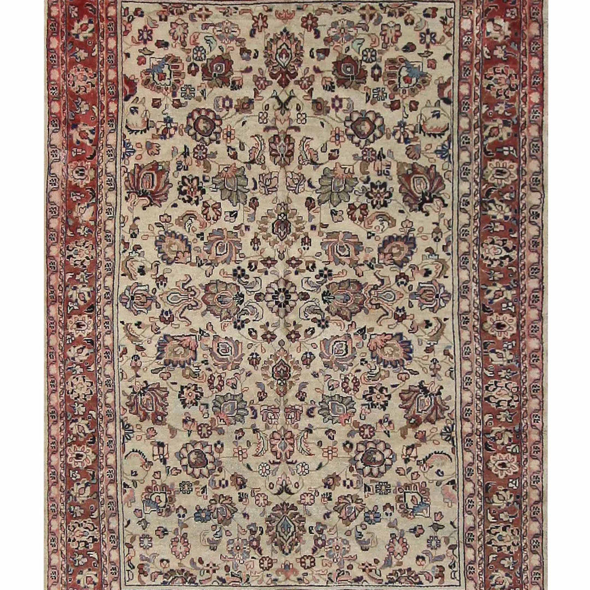 Pacific Mahal  Ivory Rust Traditional