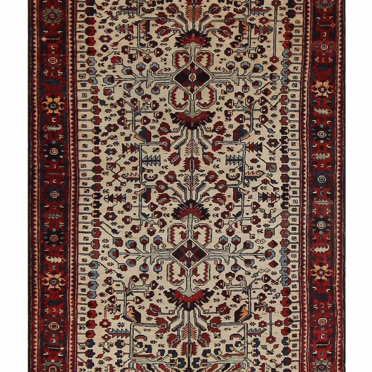 Fasa Antique Bakhtiyari  Ivory Rust Traditional