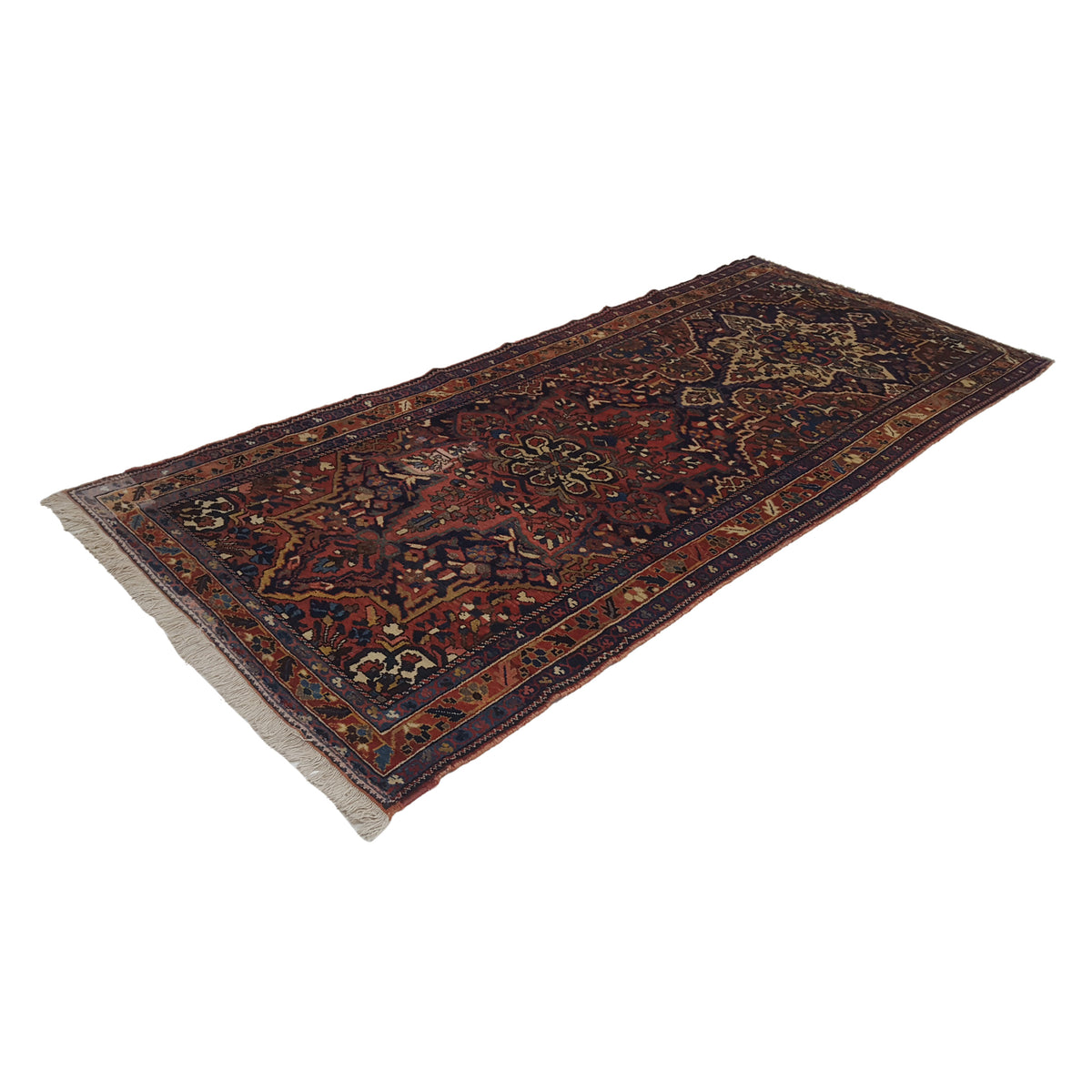 Fasa Antique Bakhtiyari 33962 Indigo Multi Traditional Antique Rug