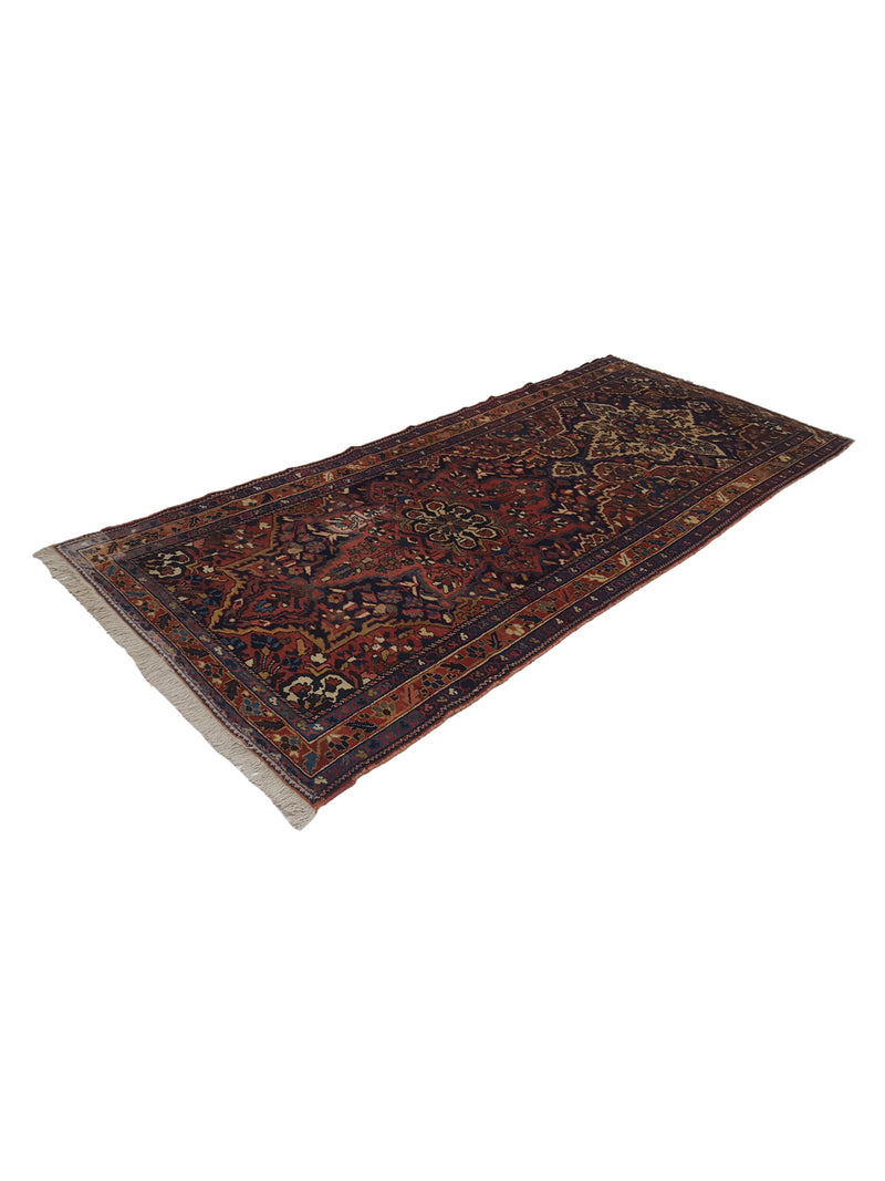 Fasa Antique Bakhtiyari 33962 Indigo Multi Traditional Antique Rug