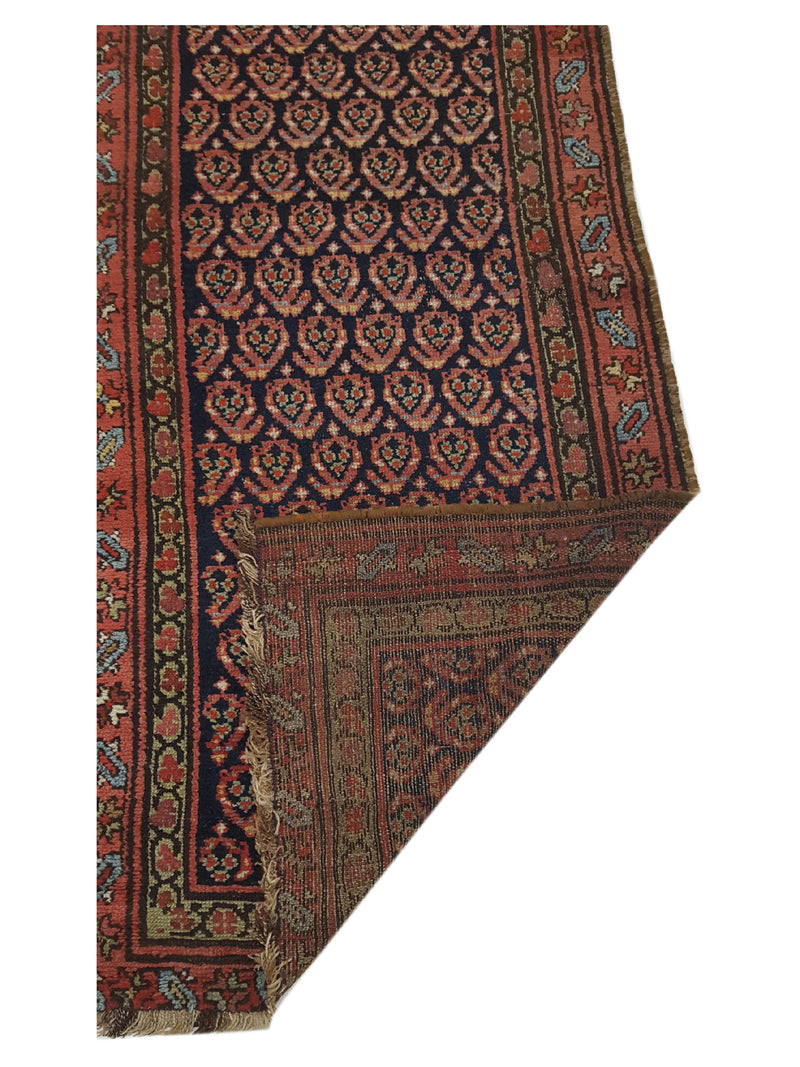 Fasa Antique Malayer 33965 Indigo Rust Traditional Antique Rug