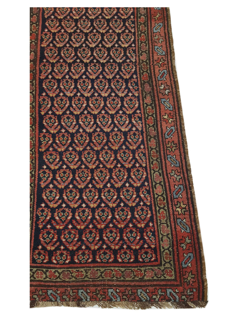 Fasa Antique Malayer 33965 Indigo Rust Traditional Antique Rug