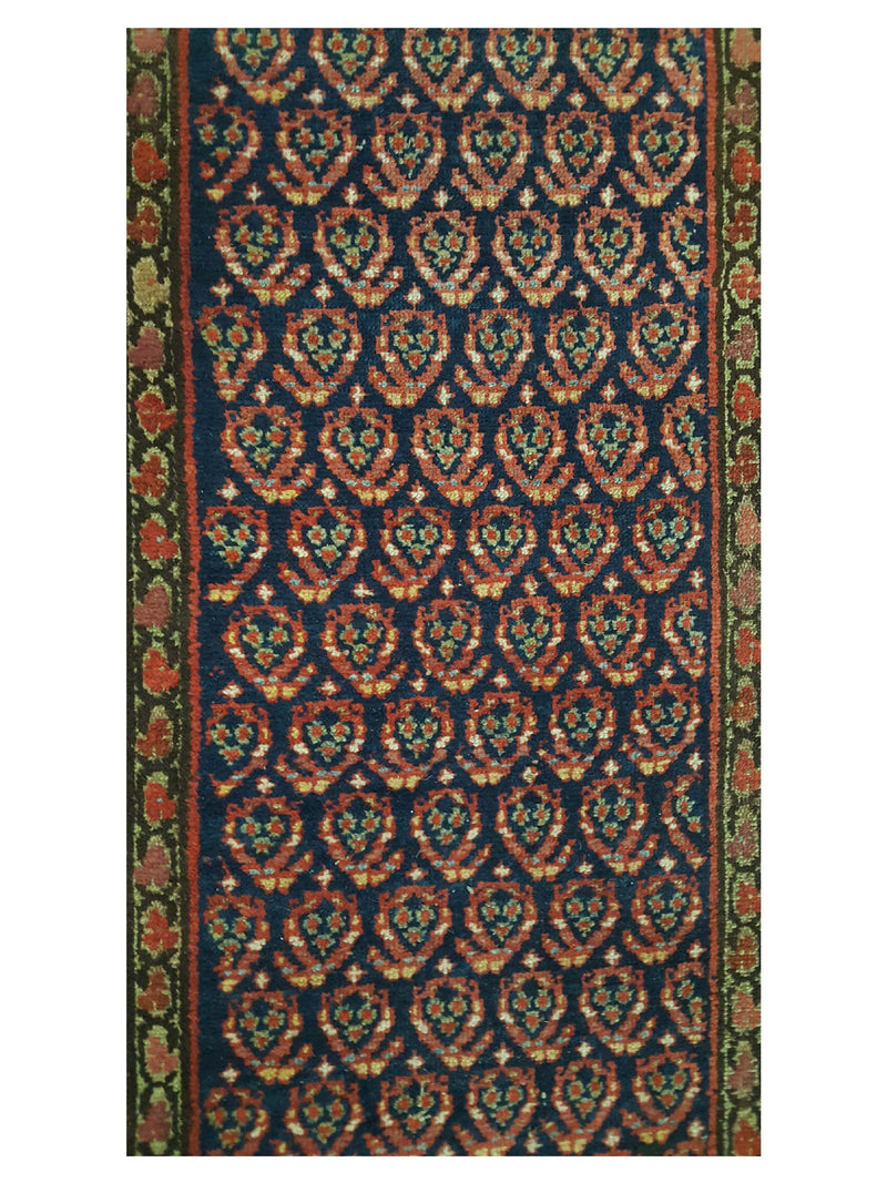 Fasa Antique Malayer 33965 Indigo Rust Traditional Antique Rug