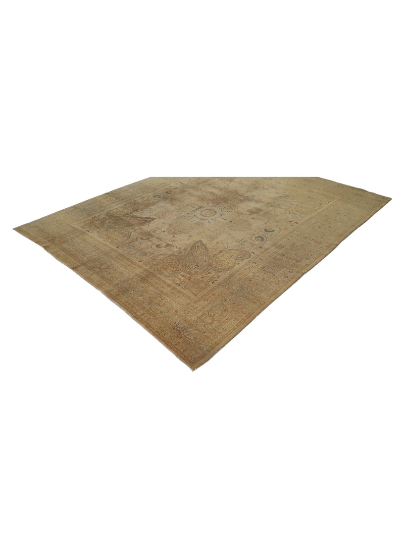 Fasa Antique Haji Jalili 33969 Gold Camel Traditional Antique Rug