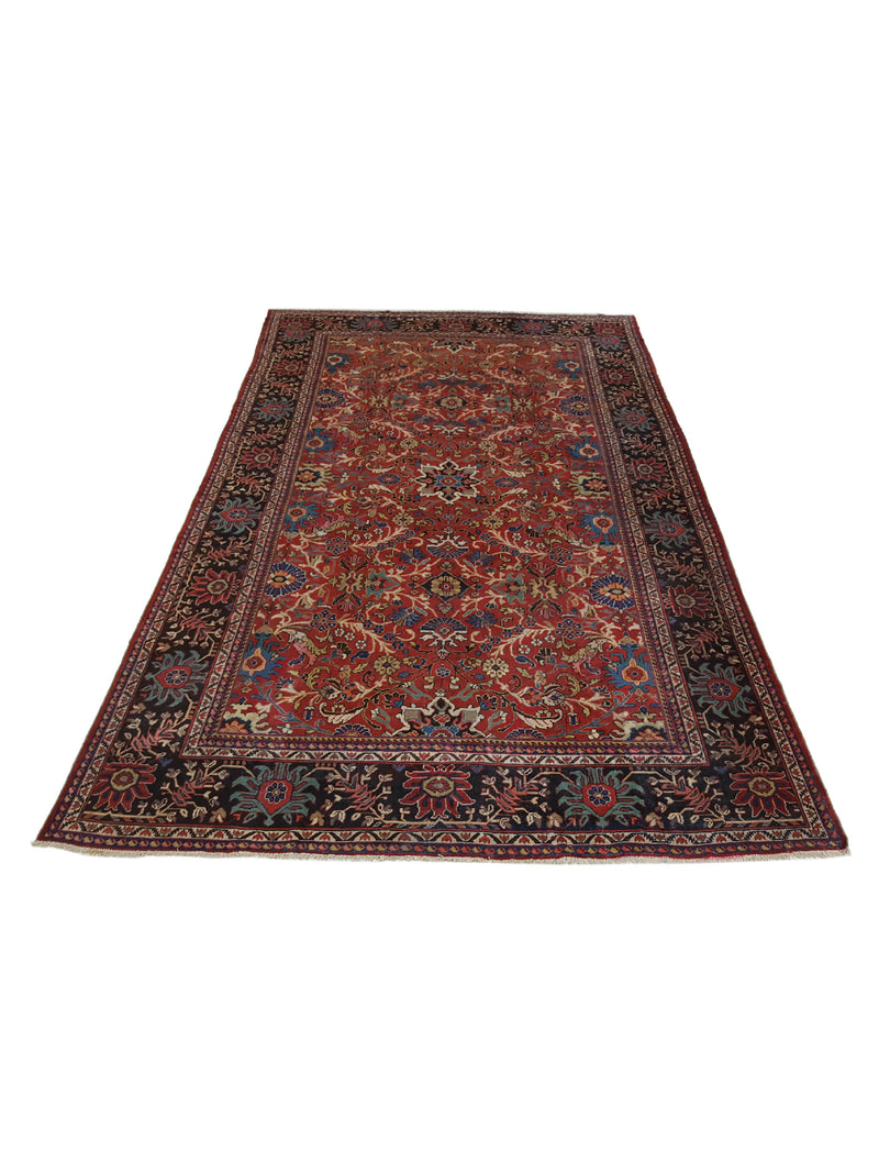 Fasa Antique Mahal 33972 Rust Indigo Traditional Antique Rug
