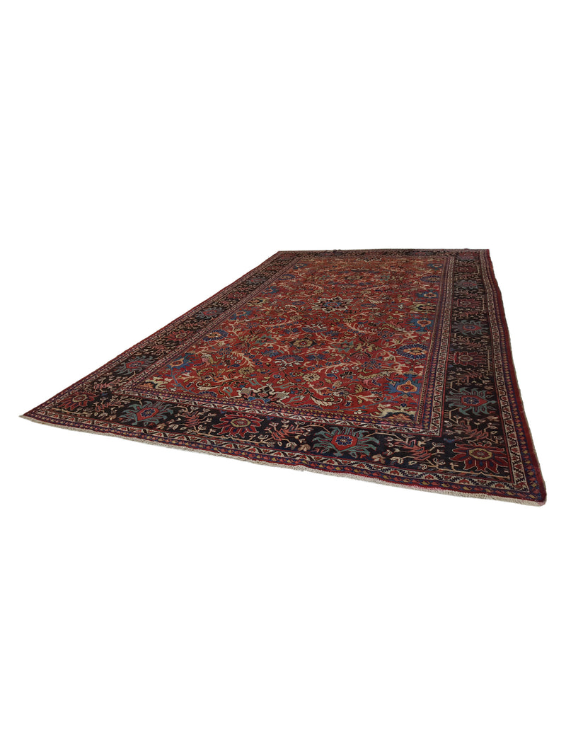 Fasa Antique Mahal 33972 Rust Indigo Traditional Antique Rug