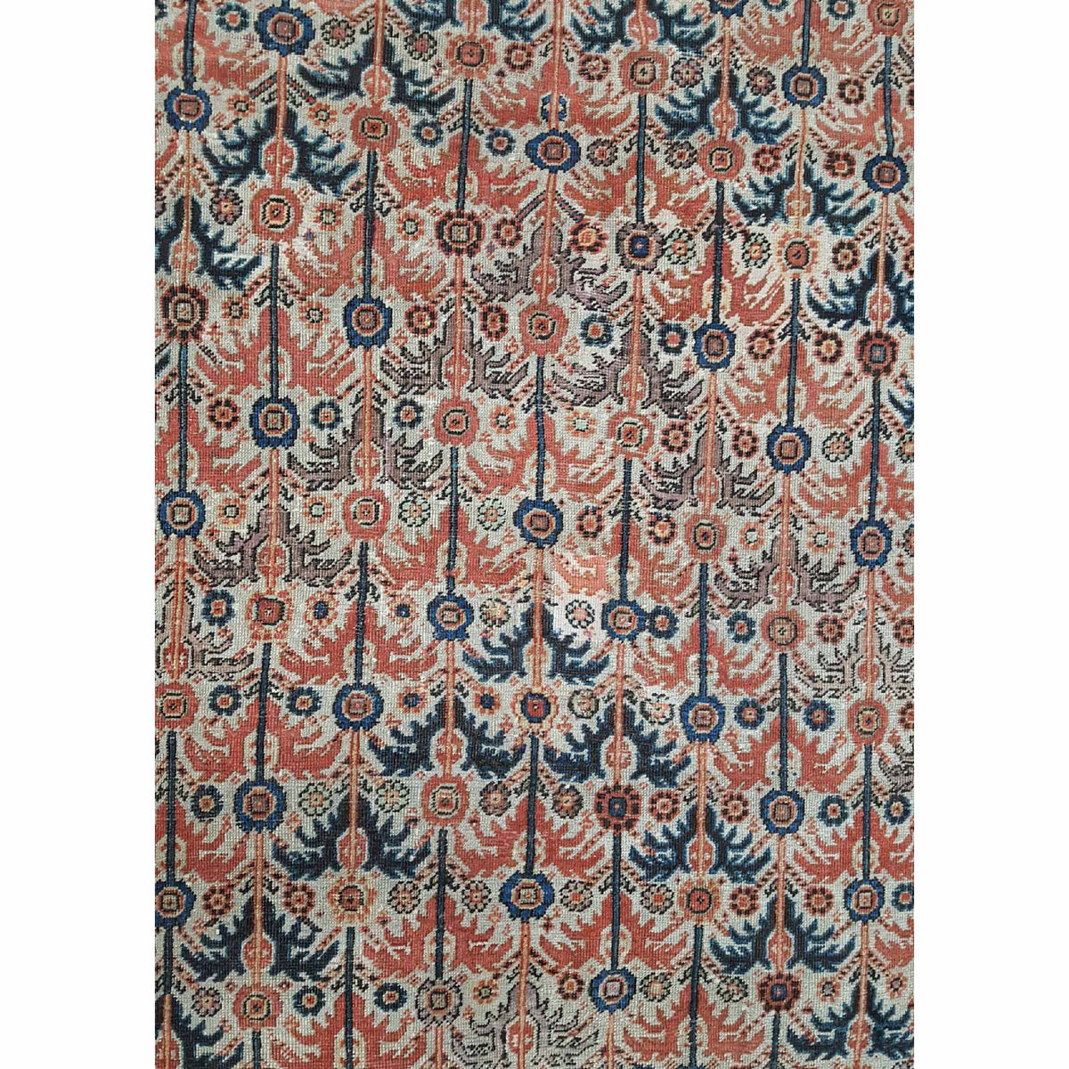 Fasa Antique Sultanabad 33973 Ivory Indigo Traditional Antique Rug