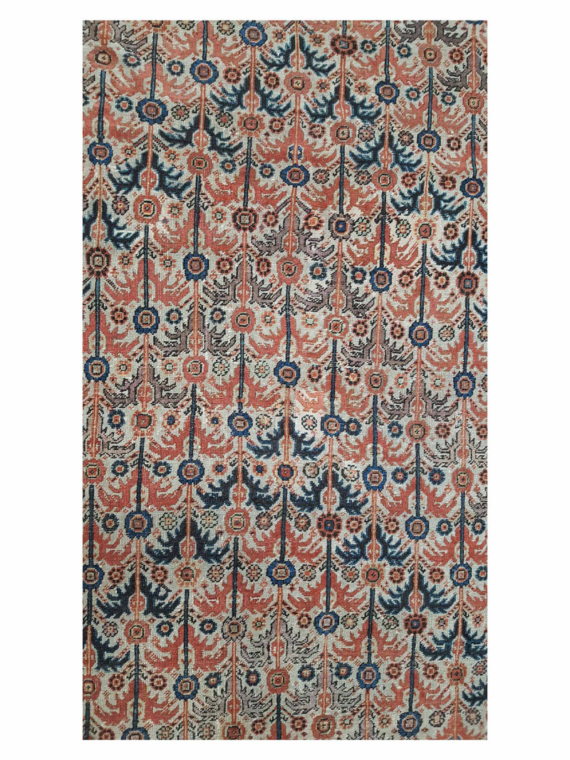 Fasa Antique Sultanabad 33973 Ivory Indigo Traditional Antique Rug