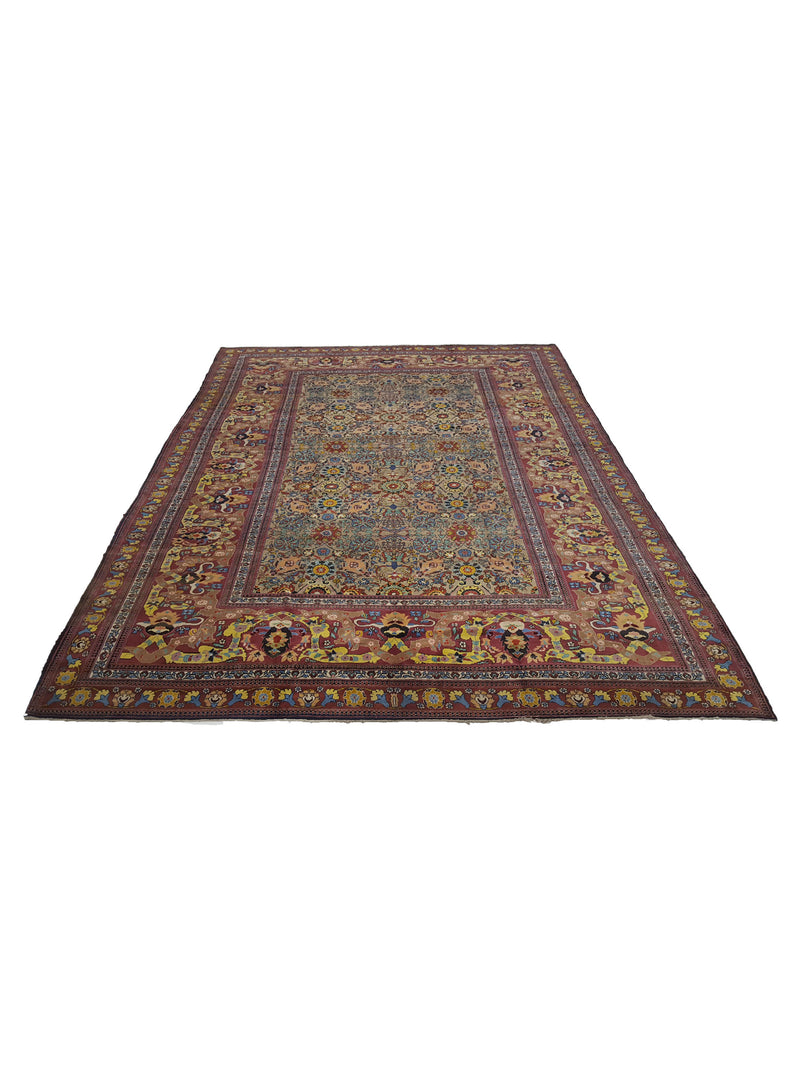 Fasa Antique Agra 33974 Multi Rust Traditional Antique Rug