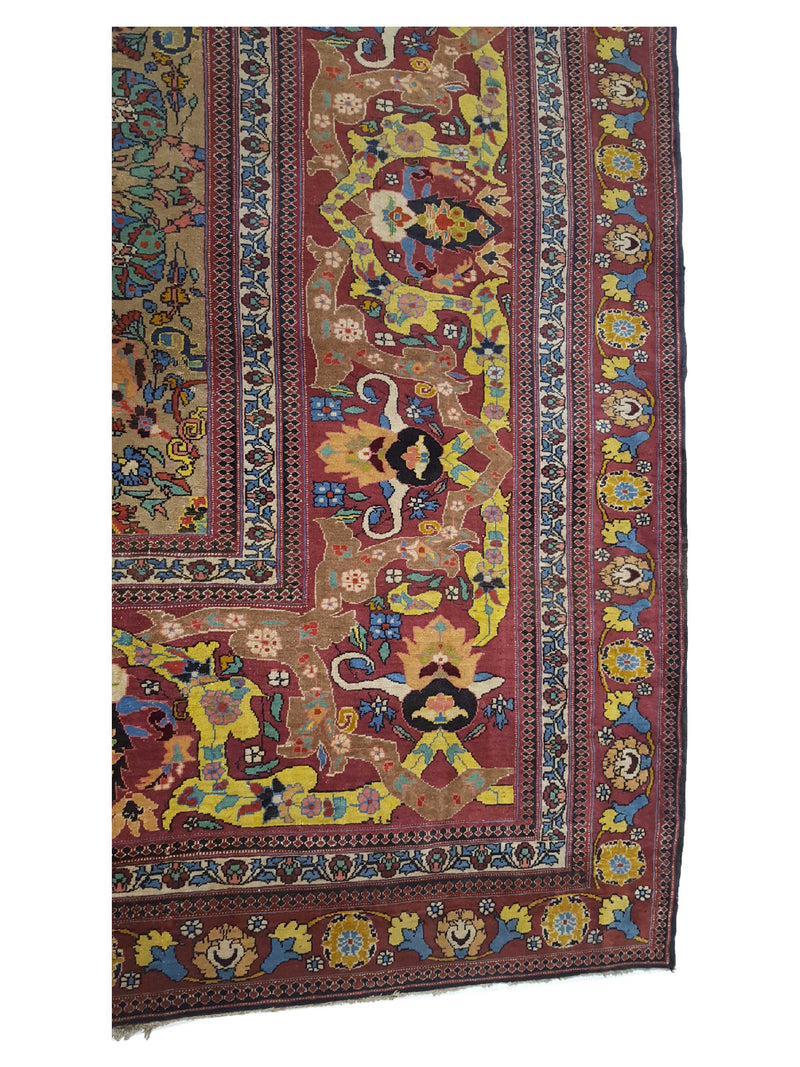 Fasa Antique Agra 33974 Multi Rust Traditional Antique Rug