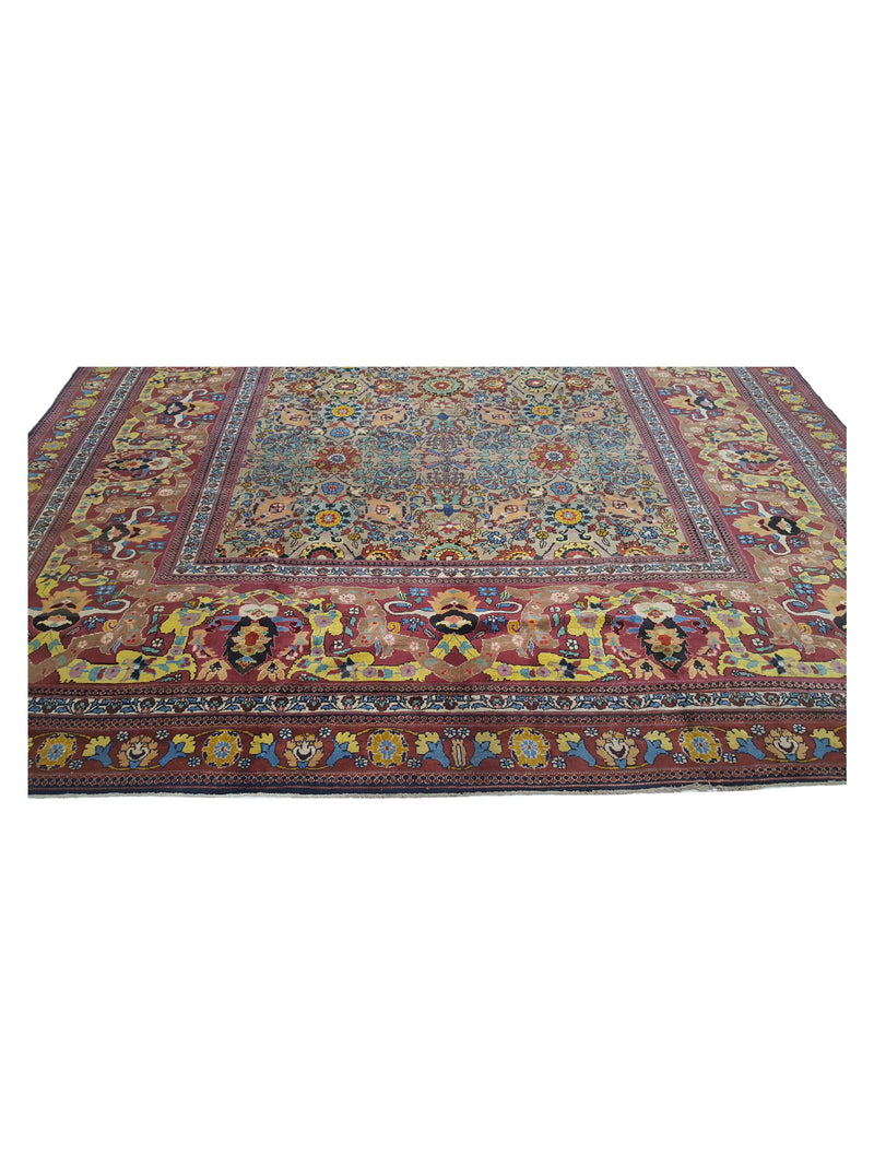 Fasa Antique Agra 33974 Multi Rust Traditional Antique Rug