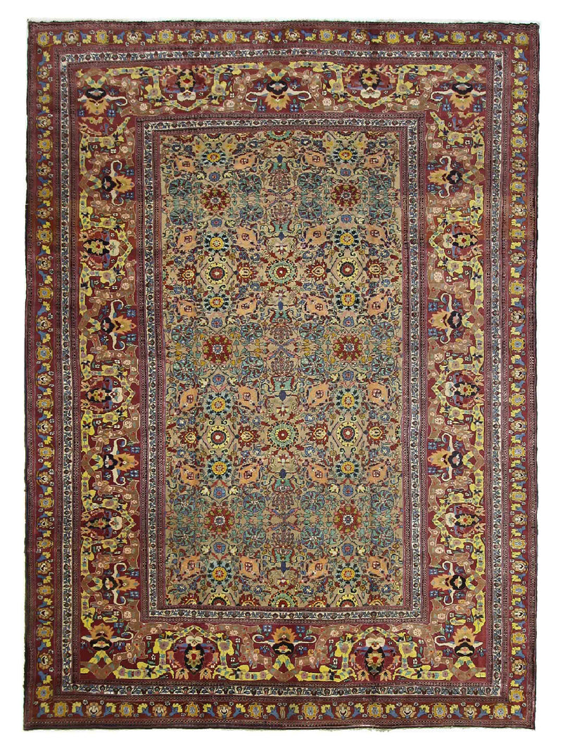 Fasa Antique Agra  Multi Rust Traditional