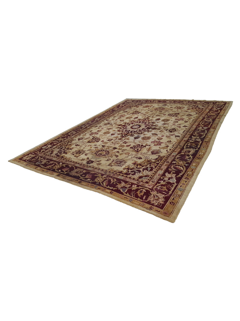 Fasa Antique Agra 33975 Gold Burgundy Traditional Antique Rug