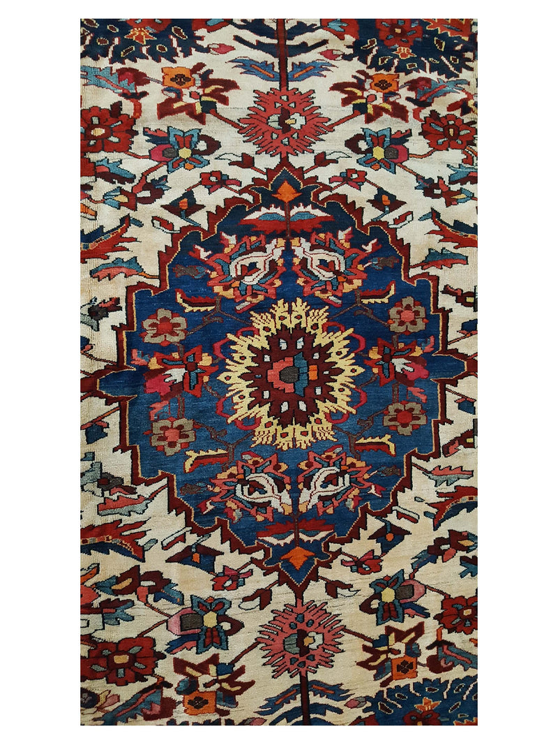 Fasa Antique Bakhtiyari 33977 Beige Red Traditional Antique Rug