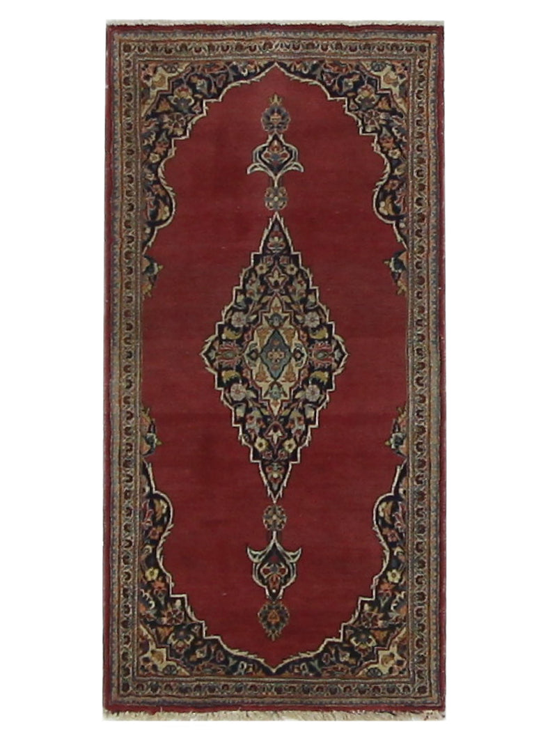 Fasa Antique Kashan  Rust Ivory Traditional