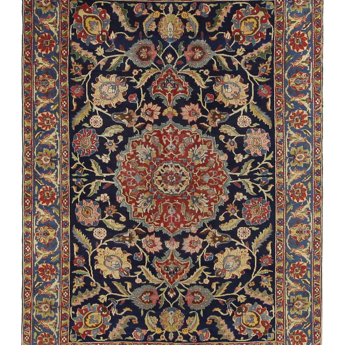 Fasa Antique Tabriz  Indigo Purple Traditional