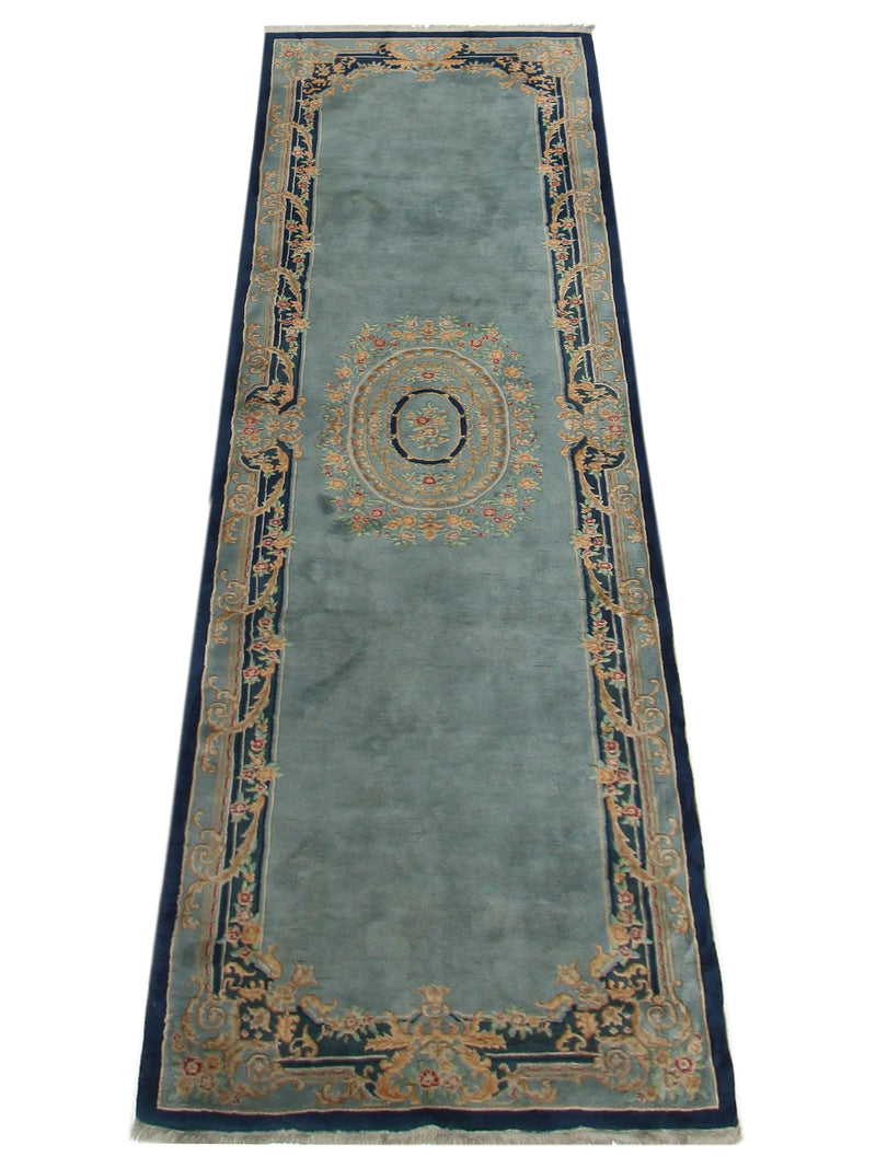 Fasa Antique Art Deco 33984 Blue Navy Traditional Antique Rug