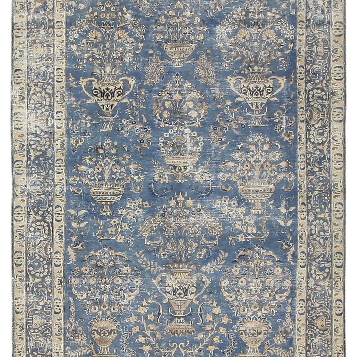 Fasa Antique Mashad  Blue Blue Traditional